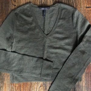 BCBG Merino wool cropped sweater